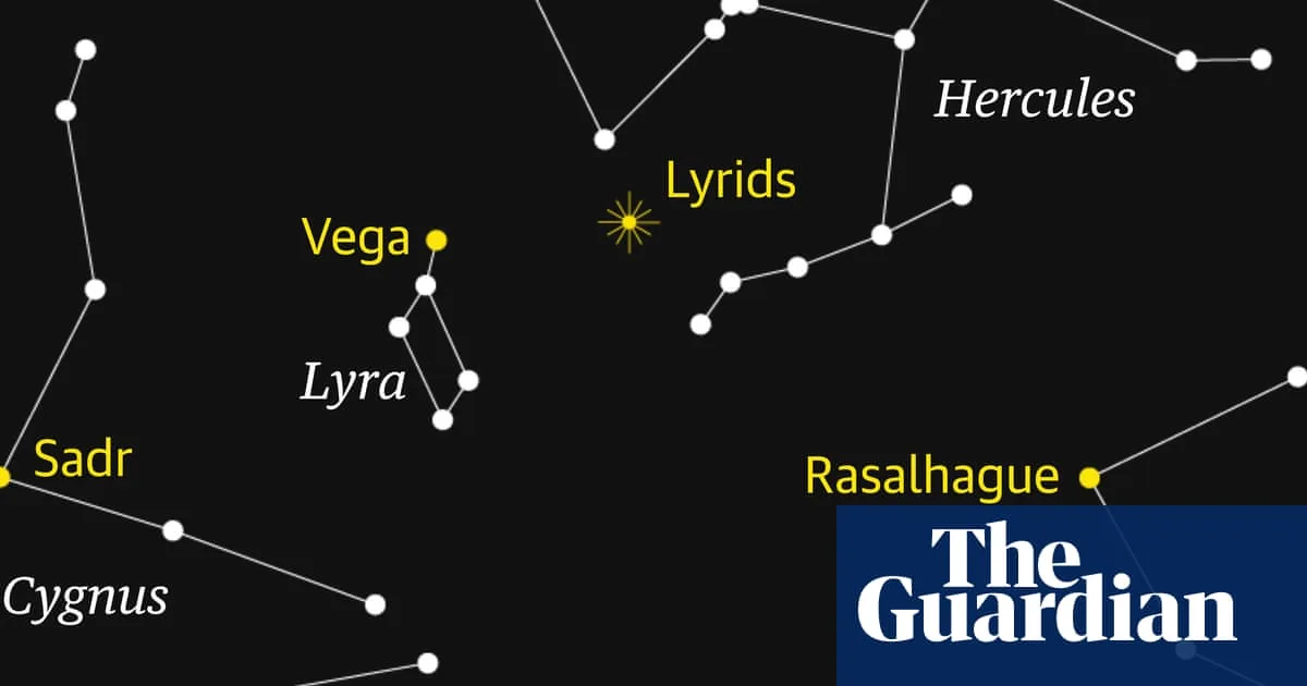 Lyrid meteor shower to peak over UK skies this week