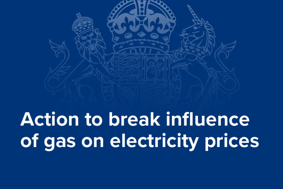 New government measures to lower electricity bills by decoupling prices from gas
